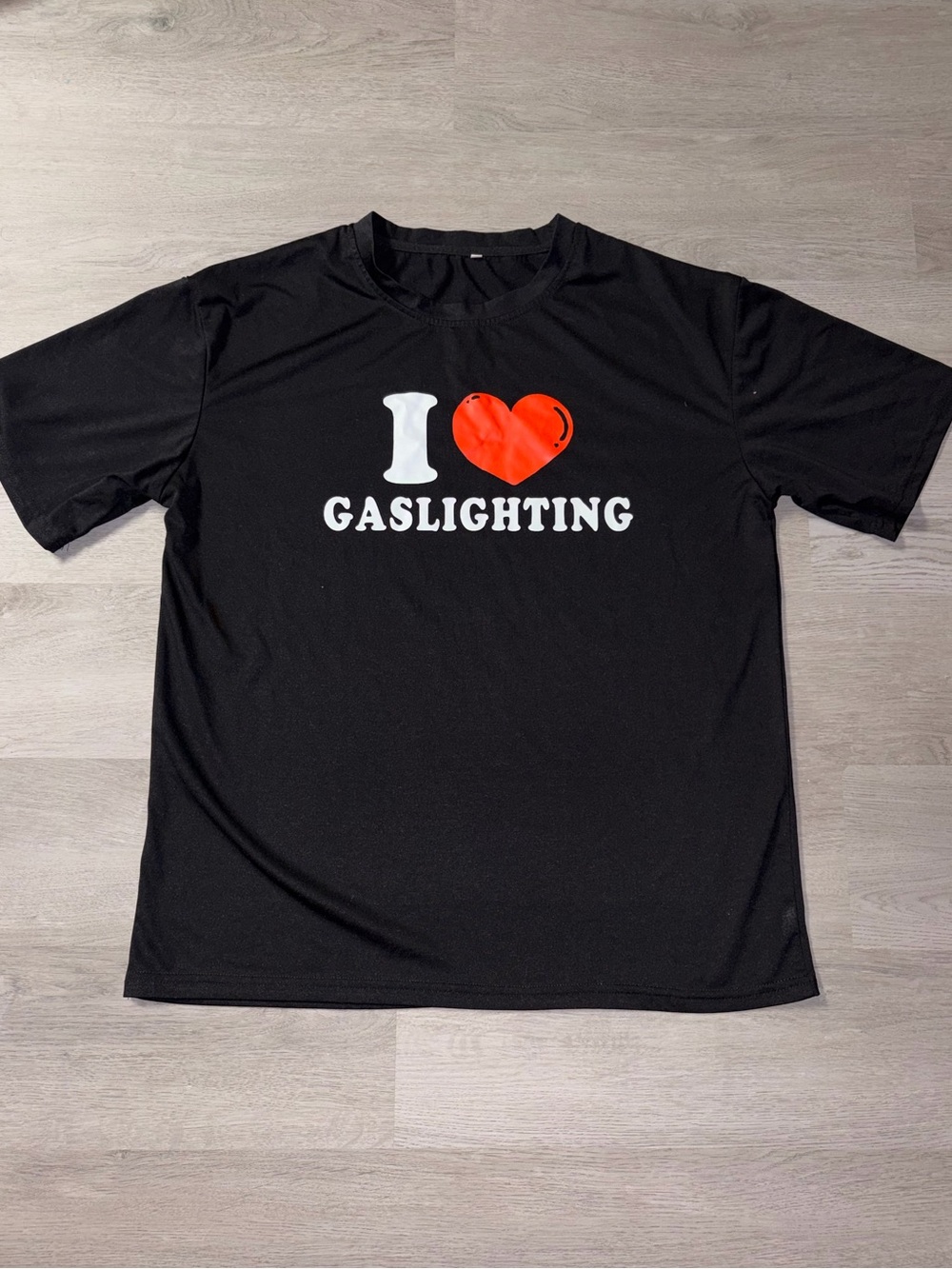 I Heart Gaslighting Graphic Tee - Black